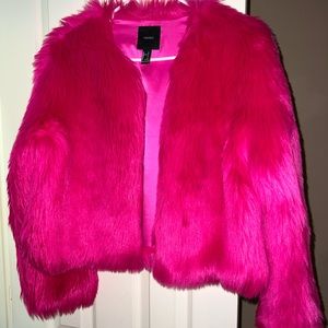 Forever 21 faux fur jacket
